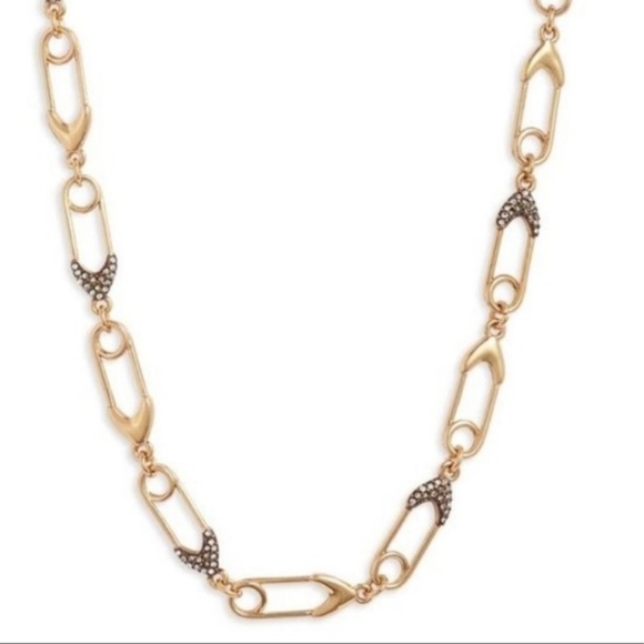 Stella and Dot Safety Pin Link Necklace - Picture 3 of 7